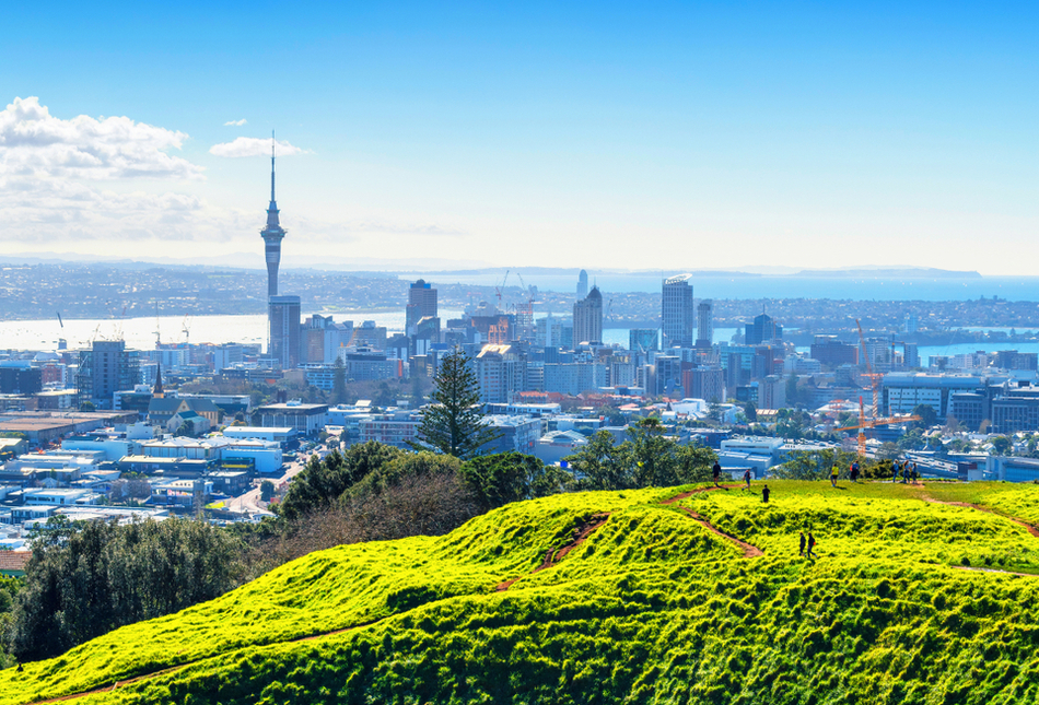 View of Auckland from Mount Eden.